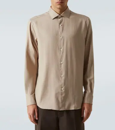 Zegna Cotton and cashmere shirt | Thumbnail 2 Zegna Cotton and cashmere shirt | Thumbnail 2