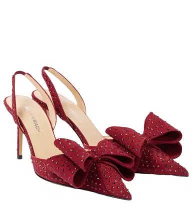 Mach & Mach Le Cadeau 85 suede slingback pumps | Thumbnail 1 Mach & Mach Le Cadeau 85 suede slingback pumps | Thumbnail 1