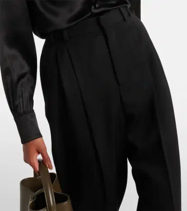 Saint Laurent High-rise wool wide-leg pants | Thumbnail 4 Saint Laurent High-rise wool wide-leg pants | Thumbnail 4
