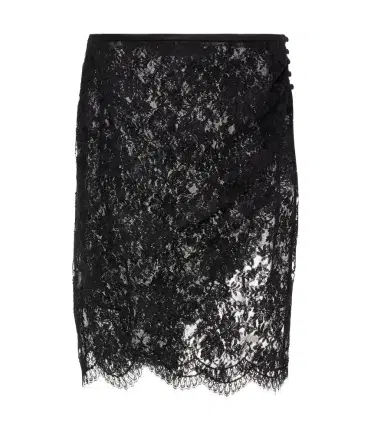 Saint Laurent Sheer cotton-blend lace wrap skirt | Thumbnail 1 Saint Laurent Sheer cotton-blend lace wrap skirt | Thumbnail 1