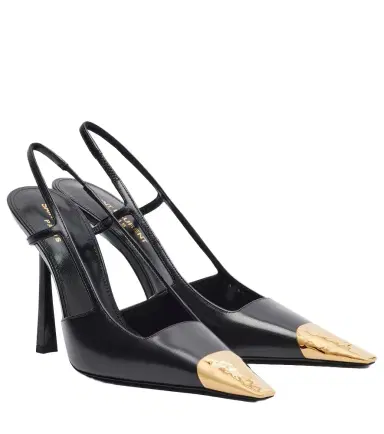 Saint Laurent Jeanne 110 leather slingback pumps | Thumbnail 1 Saint Laurent Jeanne 110 leather slingback pumps | Thumbnail 1
