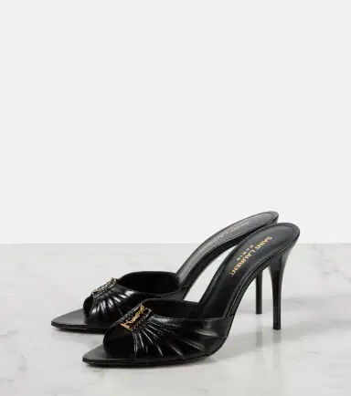 Saint Laurent Babylone 90 leather mules | Thumbnail 4 Saint Laurent Babylone 90 leather mules | Thumbnail 4