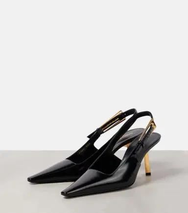 Saint Laurent Lee 75 polished leather slingback pumps | Thumbnail 4 Saint Laurent Lee 75 polished leather slingback pumps | Thumbnail 4