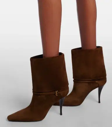Saint Laurent Niki 90 suede ankle boots | Thumbnail 6 Saint Laurent Niki 90 suede ankle boots | Thumbnail 6