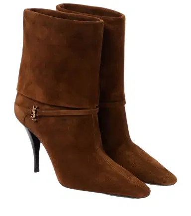 Saint Laurent Niki 90 suede ankle boots | Thumbnail 1 Saint Laurent Niki 90 suede ankle boots | Thumbnail 1