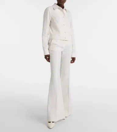 Gabriela Hearst Rhein high-rise linen and wool-blend flared pants | Thumbnail 6 Gabriela Hearst Rhein high-rise linen and wool-blend flared pants | Thumbnail 6