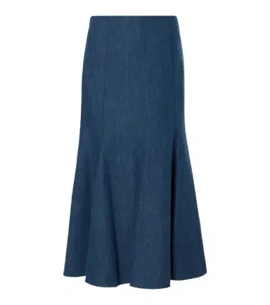 Gabriela Hearst Amy flared cotton and linen midi skirt | Thumbnail 1 Gabriela Hearst Amy flared cotton and linen midi skirt | Thumbnail 1