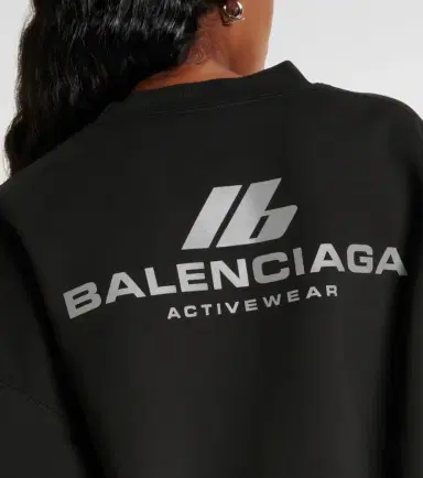 Balenciaga Crewneck cotton jersey sweatshirt | Thumbnail 2 Balenciaga Crewneck cotton jersey sweatshirt | Thumbnail 2