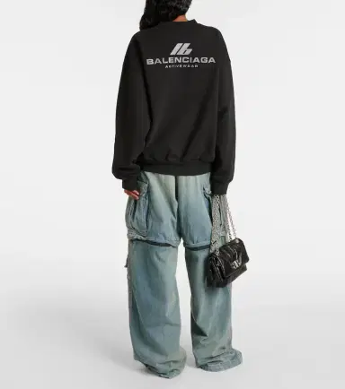 Balenciaga Crewneck cotton jersey sweatshirt | Thumbnail 5 Balenciaga Crewneck cotton jersey sweatshirt | Thumbnail 5
