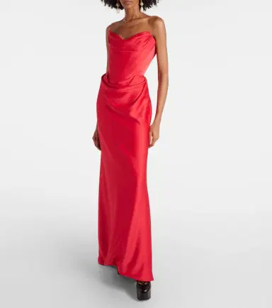 Vivienne Westwood Off-shoulder satin gown | Thumbnail 5 Vivienne Westwood Off-shoulder satin gown | Thumbnail 5