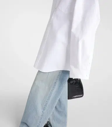 Balenciaga Outerwear oversized cotton poplin shirt | Thumbnail 2 Balenciaga Outerwear oversized cotton poplin shirt | Thumbnail 2