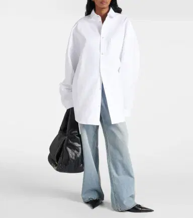 Balenciaga Outerwear oversized cotton poplin shirt | Thumbnail 4 Balenciaga Outerwear oversized cotton poplin shirt | Thumbnail 4