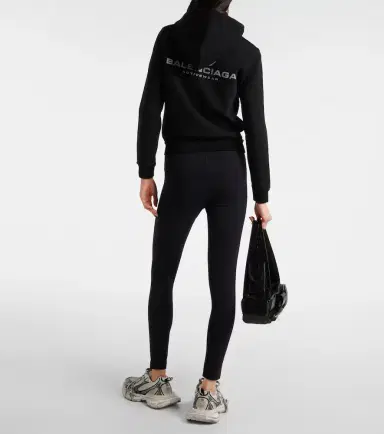 Balenciaga Cotton-blend jersey hoodie | Thumbnail 2 Balenciaga Cotton-blend jersey hoodie | Thumbnail 2