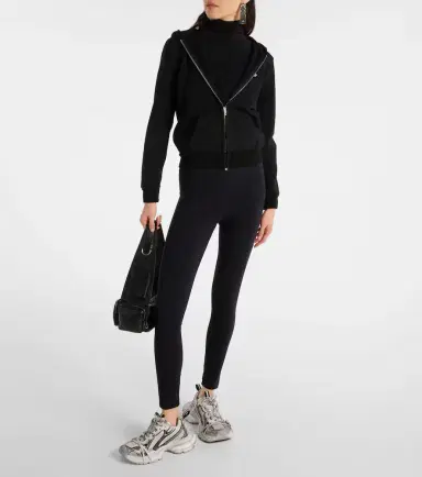 Balenciaga Cotton-blend jersey hoodie | Thumbnail 4 Balenciaga Cotton-blend jersey hoodie | Thumbnail 4