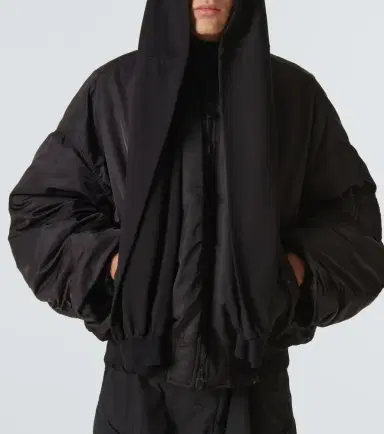 Balenciaga Incognito hooded bomber jacket | Thumbnail 4 Balenciaga Incognito hooded bomber jacket | Thumbnail 4