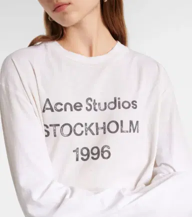 Acne Studios Logo oversized cotton-blend T-shirt | Thumbnail 4 Acne Studios Logo oversized cotton-blend T-shirt | Thumbnail 4
