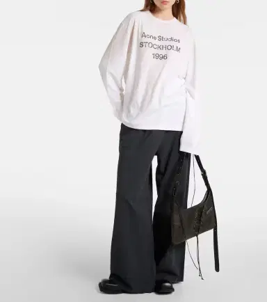 Acne Studios Logo oversized cotton-blend T-shirt | Thumbnail 6 Acne Studios Logo oversized cotton-blend T-shirt | Thumbnail 6