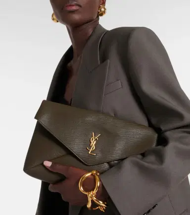 Saint Laurent Cassandre Large leather clutch | Thumbnail 2 Saint Laurent Cassandre Large leather clutch | Thumbnail 2