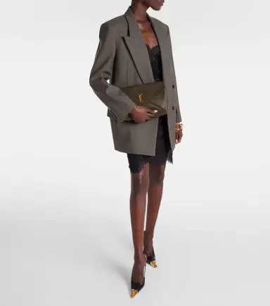 Saint Laurent Cassandre Large leather clutch | Thumbnail 5 Saint Laurent Cassandre Large leather clutch | Thumbnail 5