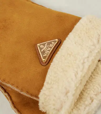 Prada Shearling mittens | Thumbnail 2 Prada Shearling mittens | Thumbnail 2