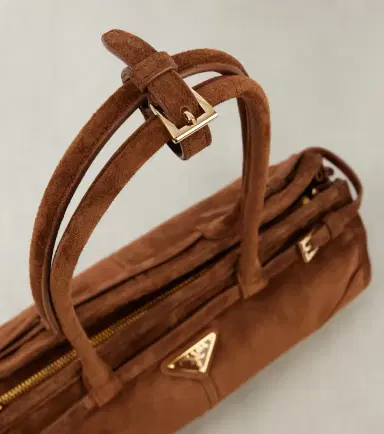 Prada Bonnie Medium suede shoulder bag | Thumbnail 4 Prada Bonnie Medium suede shoulder bag | Thumbnail 4