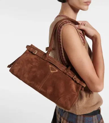 Prada Bonnie Medium suede shoulder bag | Thumbnail 5 Prada Bonnie Medium suede shoulder bag | Thumbnail 5