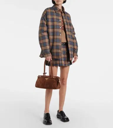 Prada Bonnie Medium suede shoulder bag | Thumbnail 6 Prada Bonnie Medium suede shoulder bag | Thumbnail 6