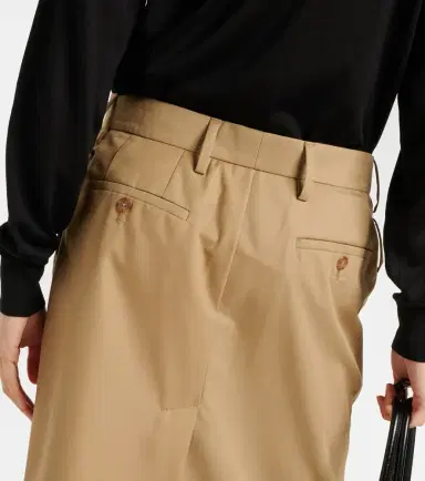 Prada Belted cotton twill pencil skirt | Thumbnail 6 Prada Belted cotton twill pencil skirt | Thumbnail 6