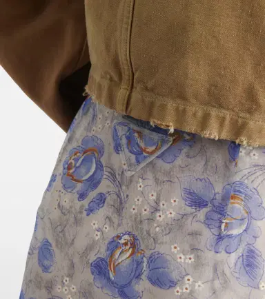 Prada Floral sheer chiffon pencil skirt | Thumbnail 5 Prada Floral sheer chiffon pencil skirt | Thumbnail 5