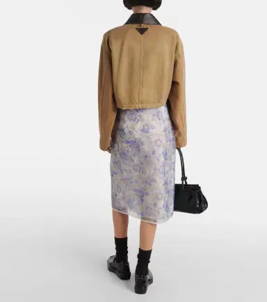 Prada Floral sheer chiffon pencil skirt | Thumbnail 6 Prada Floral sheer chiffon pencil skirt | Thumbnail 6