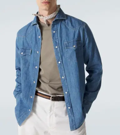 Brunello Cucinelli Denim shirt | Thumbnail 3 Brunello Cucinelli Denim shirt | Thumbnail 3