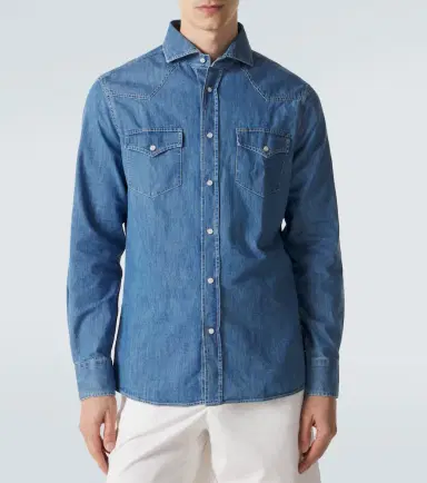Brunello Cucinelli Denim shirt | Thumbnail 5 Brunello Cucinelli Denim shirt | Thumbnail 5