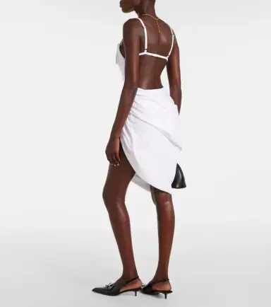 Jacquemus La Robe Saudade draped minidress | Thumbnail 2 Jacquemus La Robe Saudade draped minidress | Thumbnail 2