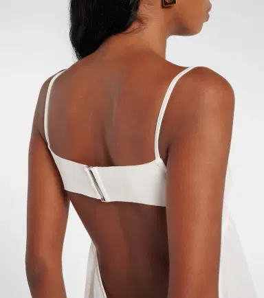 Jacquemus Peplo jersey and muslin maxi dress | Thumbnail 3 Jacquemus Peplo jersey and muslin maxi dress | Thumbnail 3