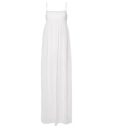 Jacquemus Peplo jersey and muslin maxi dress | Thumbnail 1 Jacquemus Peplo jersey and muslin maxi dress | Thumbnail 1