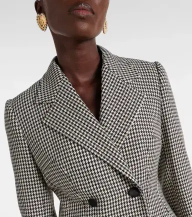 Dolce & Gabbana Houndstooth wool-blend blazer | Thumbnail 2 Dolce & Gabbana Houndstooth wool-blend blazer | Thumbnail 2
