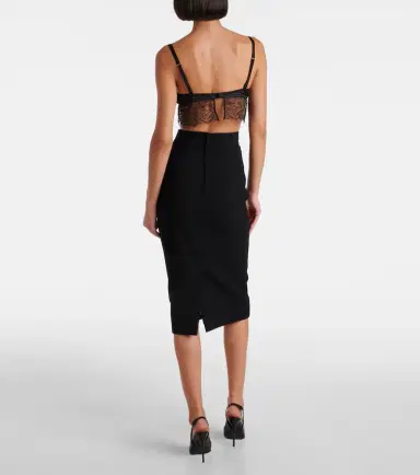 Dolce & Gabbana ace-trimmed satin bralette | Thumbnail 2 Dolce & Gabbana ace-trimmed satin bralette | Thumbnail 2