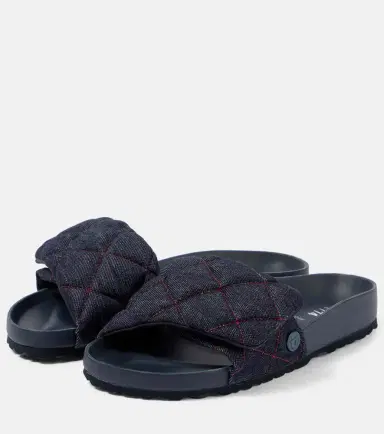 Birkenstock 1774 Sylt quilted denim slides | Thumbnail 2 Birkenstock 1774 Sylt quilted denim slides | Thumbnail 2