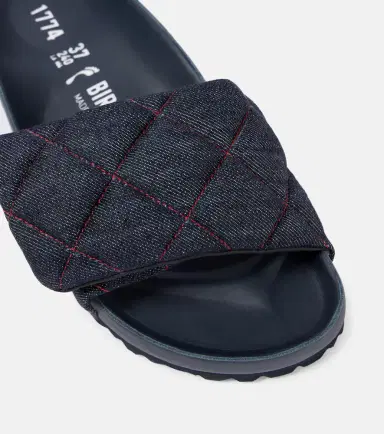 Birkenstock 1774 Sylt quilted denim slides | Thumbnail 3 Birkenstock 1774 Sylt quilted denim slides | Thumbnail 3