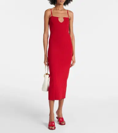 Jacquemus La Robe Sierra Bretelles midi dress | Thumbnail 3 Jacquemus La Robe Sierra Bretelles midi dress | Thumbnail 3