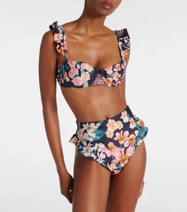 Agua by Agua Bendita Kiwi Danza floral bikini top | Thumbnail 3 Agua by Agua Bendita Kiwi Danza floral bikini top | Thumbnail 3