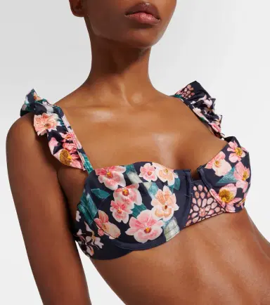 Agua by Agua Bendita Kiwi Danza floral bikini top | Thumbnail 4 Agua by Agua Bendita Kiwi Danza floral bikini top | Thumbnail 4