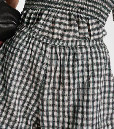 Ganni Checked seersucker shorts | Thumbnail 5 Ganni Checked seersucker shorts | Thumbnail 5