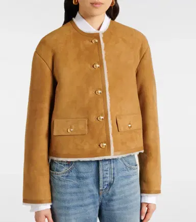 Nili Lotan Zanie shearling-lined suede jacket | Thumbnail 4 Nili Lotan Zanie shearling-lined suede jacket | Thumbnail 4