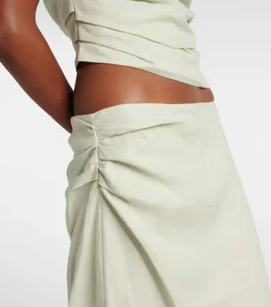 SIR Iris asymmetric linen maxi skirt | Thumbnail 4 SIR Iris asymmetric linen maxi skirt | Thumbnail 4