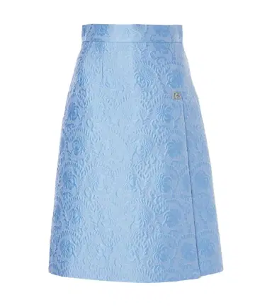 Dolce & Gabbana Cotton and silk-blend jacquard midi skirt | Thumbnail 1 Dolce & Gabbana Cotton and silk-blend jacquard midi skirt | Thumbnail 1
