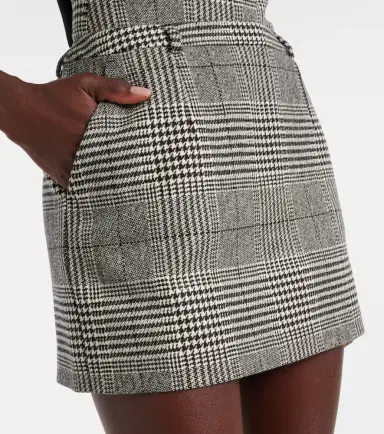 Dolce & Gabbana Prince of Wales check wool and cashmere miniskirt | Thumbnail 2 Dolce & Gabbana Prince of Wales check wool and cashmere miniskirt | Thumbnail 2