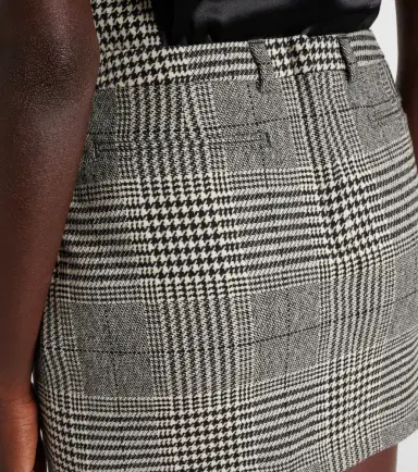 Dolce & Gabbana Prince of Wales check wool and cashmere miniskirt | Thumbnail 4 Dolce & Gabbana Prince of Wales check wool and cashmere miniskirt | Thumbnail 4