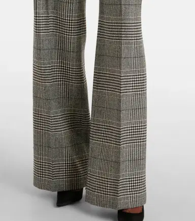 Dolce & Gabbana Prince of Wales check wool and cashmere flared pants | Thumbnail 5 Dolce & Gabbana Prince of Wales check wool and cashmere flared pants | Thumbnail 5