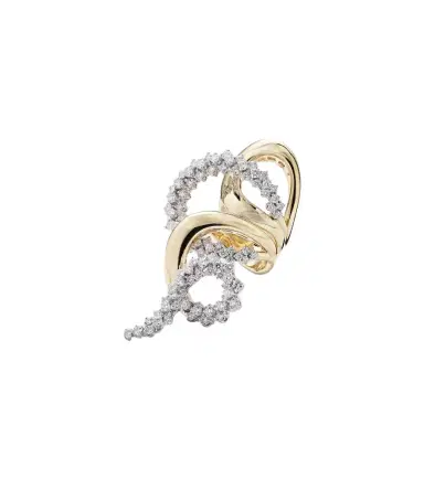 YEPREM Golden Strada 18kt gold and white gold ring with diamonds | Thumbnail 1 YEPREM Golden Strada 18kt gold and white gold ring with diamonds | Thumbnail 1